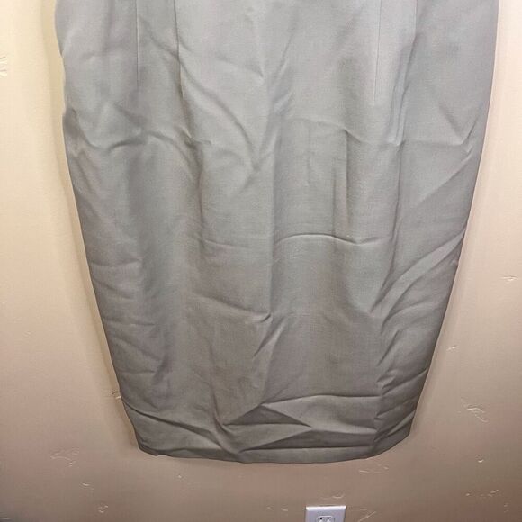 J.Crew Womens Wool Tan Knee Length Dress Short Sleeve Size 4 Career Work Wear - Picture 4 of 7